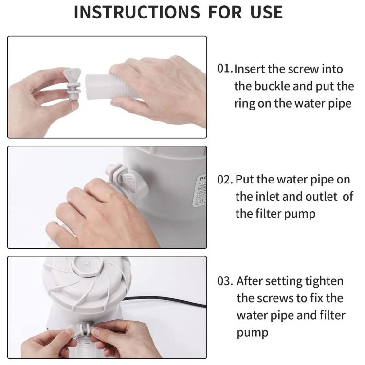 Pool Impurity Filter Pump Suitable For In-Ground Swimming Pools, Specification: 530gal US Plug - Image 5