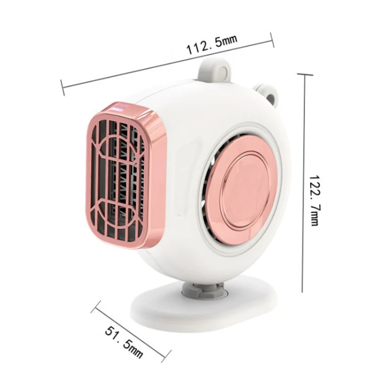 Portable Car Dashboard Electric Heater Winter Defroster, Voltage:24V(White) - Image 2