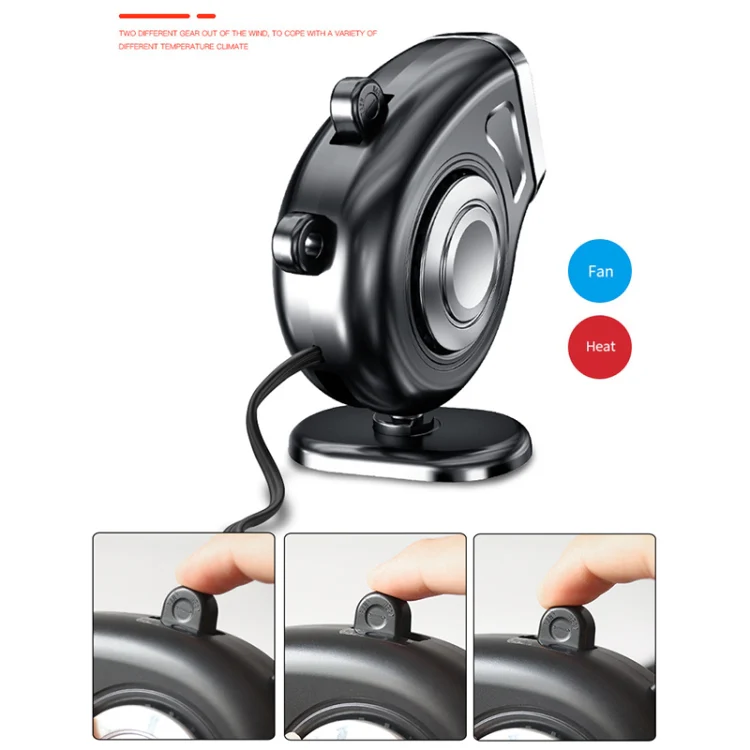 Portable Car Dashboard Electric Heater Winter Defroster, Voltage:24V(White) - Image 4