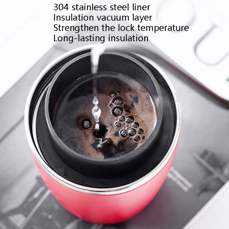 Portable Coffee Beans Grinder Home Hand-Cranked Coffee Machine Stainless Steel Grinder(Red) - Image 5