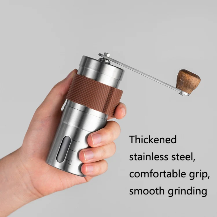 Portable Hand Crank Coffee Machine Stainless Steel Manual Grinder(Medium) - Image 6