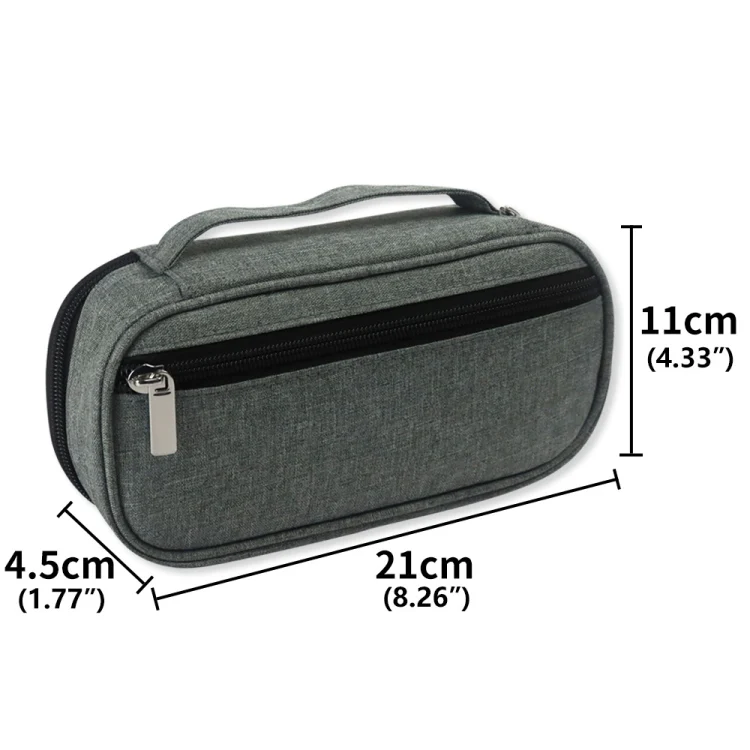 Portable Insulin Cooler Travel Package Insulin Care Bag(Grey) - Image 4