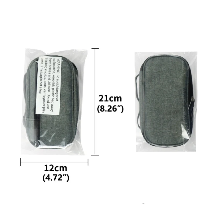 Portable Insulin Cooler Travel Package Insulin Care Bag(Grey) - Image 8