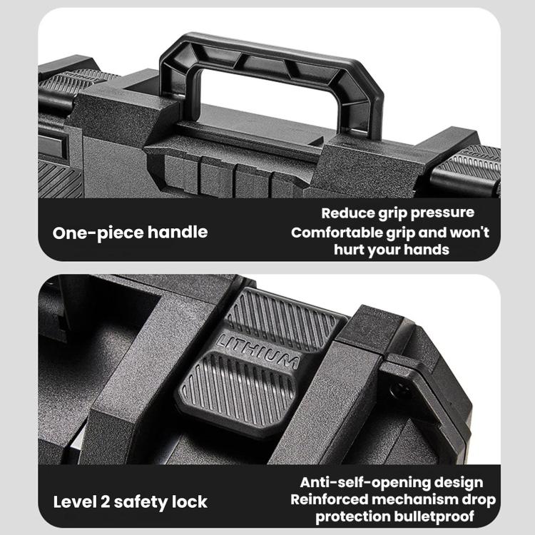 Portable Large-capacity Thickened Plastic Toolbox, Size: 28.5x25x8cm - Image 5