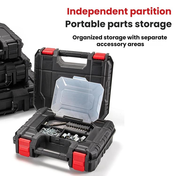 Portable Large-capacity Thickened Plastic Toolbox, Size: 32.8x26.4x10.3cm - Image 3