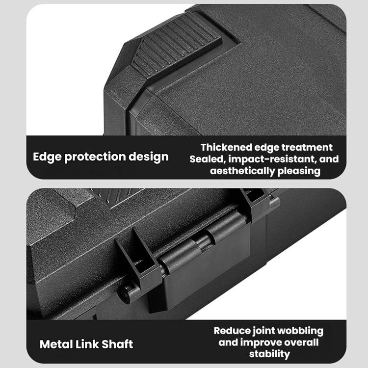 Portable Large-capacity Thickened Plastic Toolbox, Size: With Cover 28.5x25x8cm - Image 4
