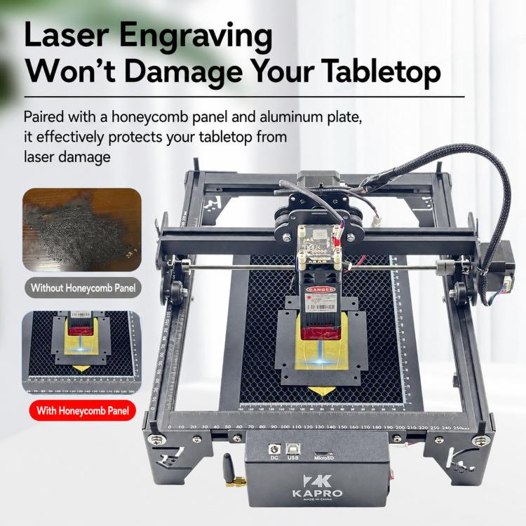 Portable Leaf Laser Engraver Mini Marking Machine For Photo Stainless Steel & Wood EU Plug(5W) - Image 4