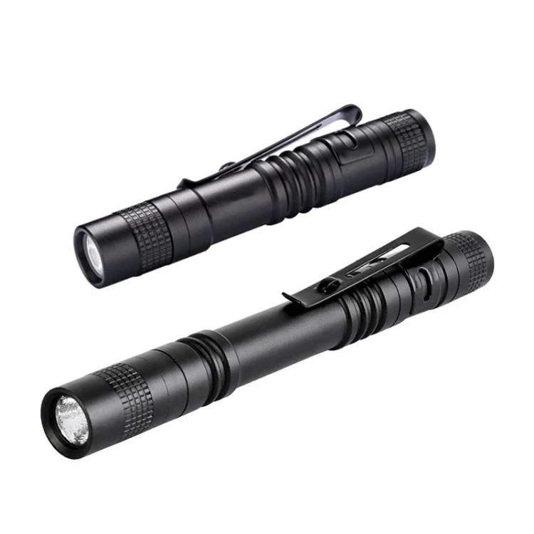 Portable Mini Flashlight Outdoor Waterproof Handheld LED Flashlight, Style: 2 Battery Red Light - Image 2