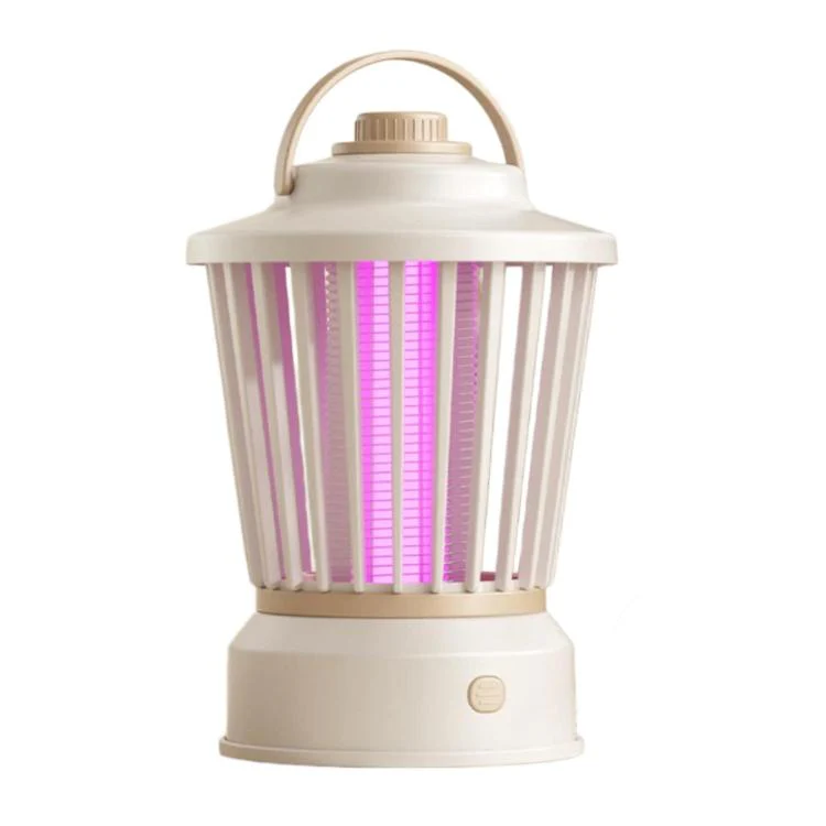 Portable Mosquito-Killing Night Light For Home And Outdoor Use, Color: Beige Charger/Plug-in - Image 2