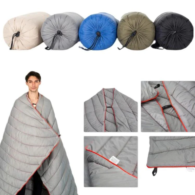 Portable Outdoor Camping Thermal Blanket Waterproof Camping Mat, Style: Black 2-1 - Image 4