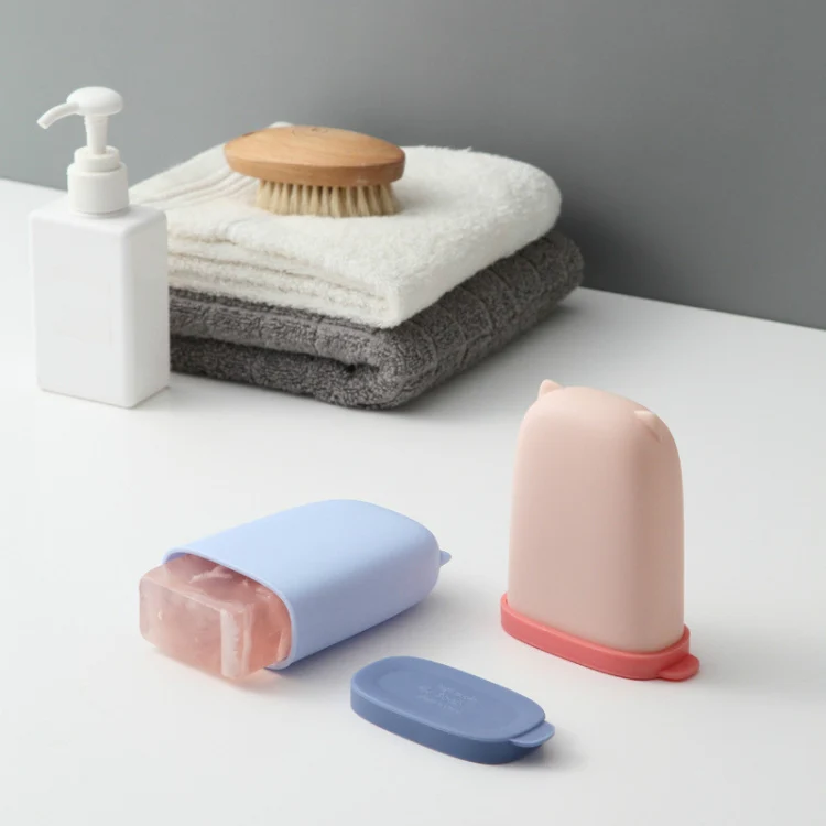 Portable Soap Box Sealed & Leak-proof Travel Products Personal Care Essential(Blue) - Image 3