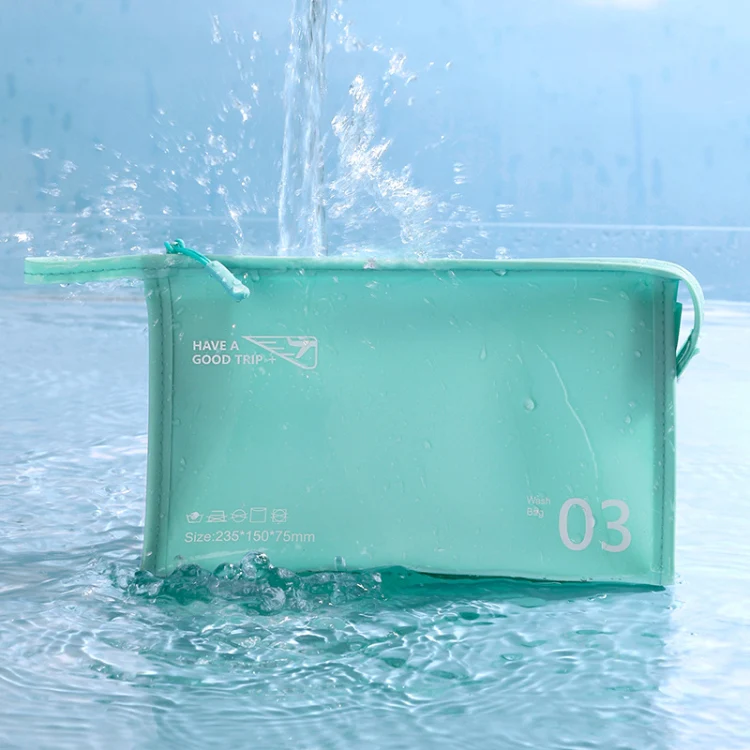 Portable Waterproof PVC Toiletry Bag Cosmetic Storage Bag Travel Clutch(Yellow) - Image 5