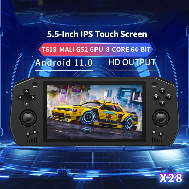 POWKIDDY X28  Android 11 Handheld Retro Game Console 5.5 Inch Touch IPS Screen Game Machine 4+64G - Image 2
