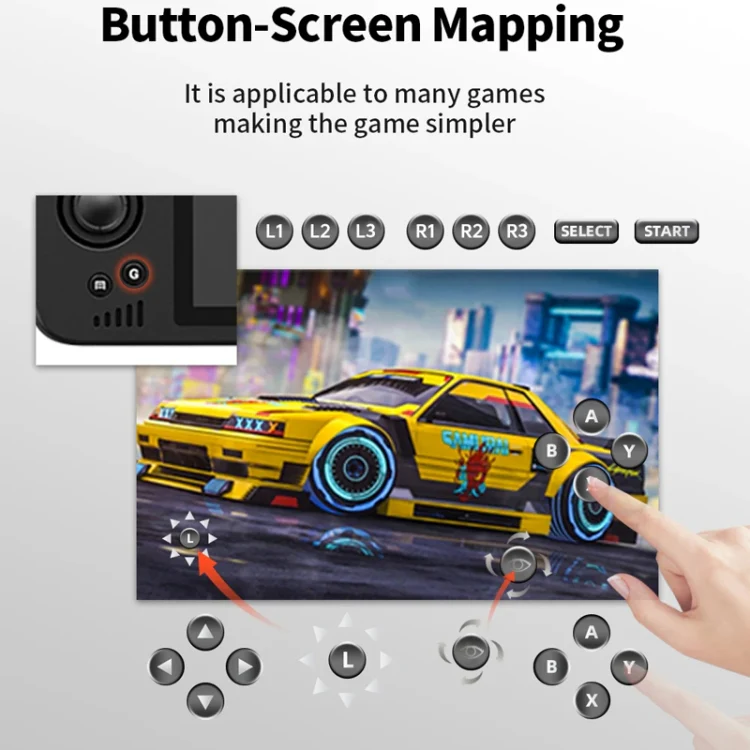 POWKIDDY X28  Android 11 Handheld Retro Game Console 5.5 Inch Touch IPS Screen Game Machine 4+64G - Image 9