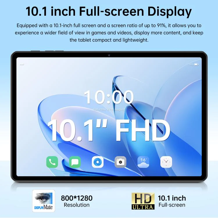 Pro 13 10.1 inch 4G LTE Tablet PC, 4GB+32GB, Android 10 MTK6755 Octa Core, UK Plug (Black) - Image 5