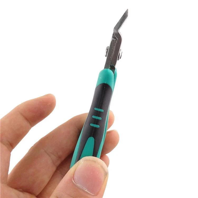 ProsKit PM-396 Stainless Steel Diagonal Pliers Precision Electronic Side Cutting Pliers(Green) - Image 4