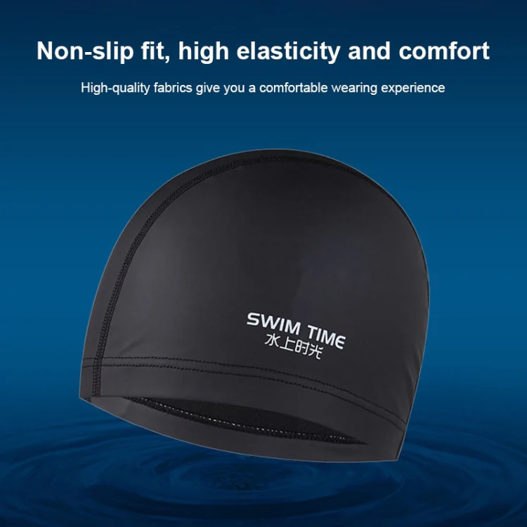 PU Coated Waterproof Enlarged Swimming Cap for Adult Men and Women(Pink) - Image 5