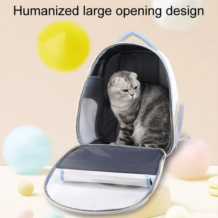 PU Pet Bag Cats And Dogs Outing Carrying Capsule Double Shoulder Backpacks(Model 6 Pink) - Image 4