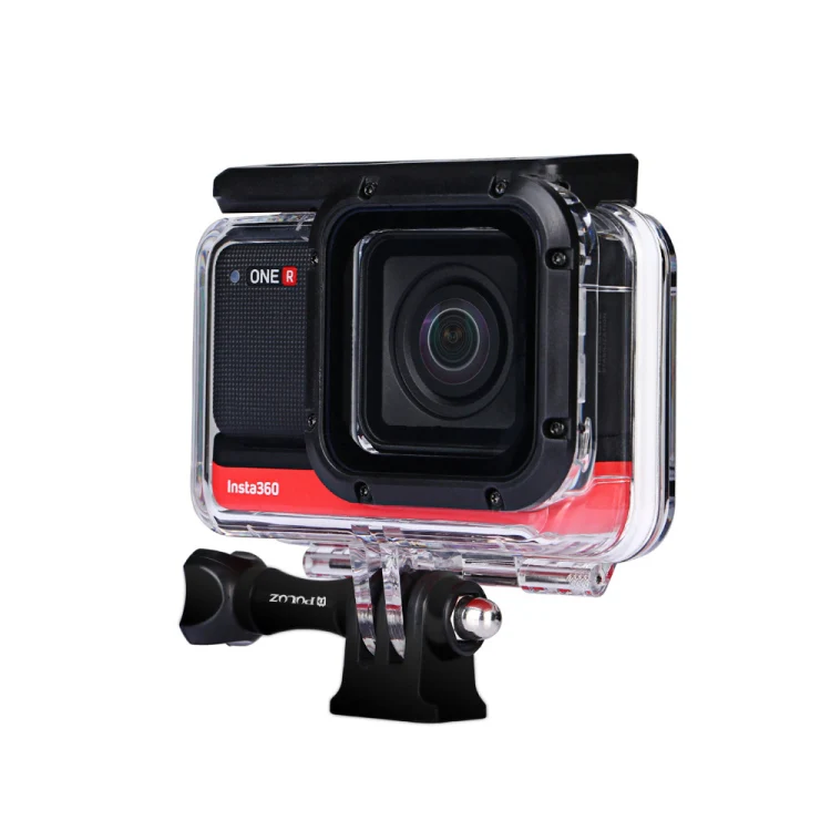 PULUZ 60m Underwater Depth Diving Case Waterproof Camera Housing for Insta360 ONE R 4K Wide-angle Edition(Transparent) - Image 3