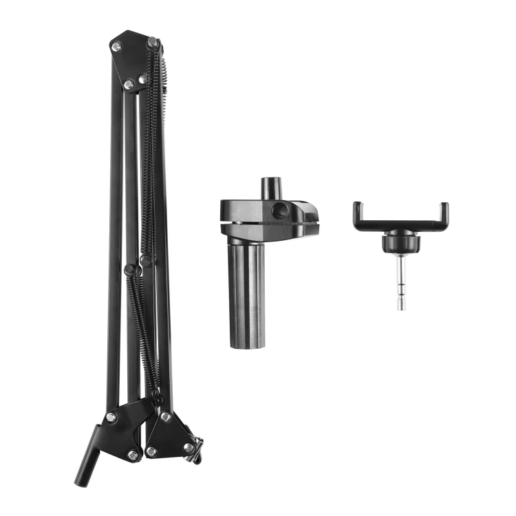 PULUZ Live Broadcast Desktop Articulating Arm Holder with Phone Clamp (Black) - Image 8