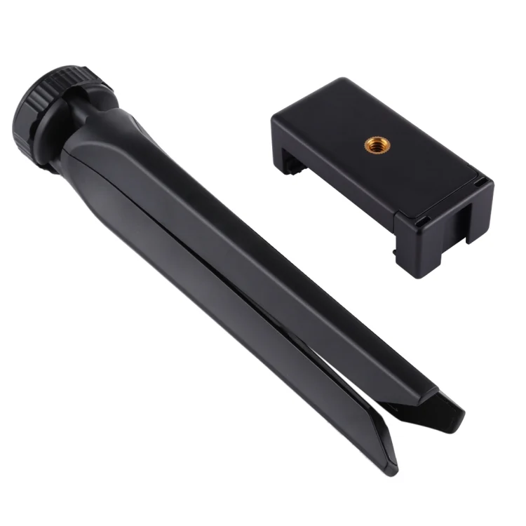 PULUZ Pocket Mini Plastic Tripod Mount with Phone Clamp for Smartphones(Black) - Image 9