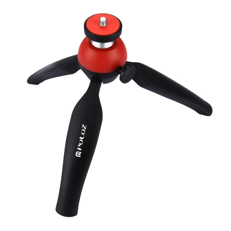 PULUZ Pocket Mini Tripod Mount with 360 Degree Ball Head & Phone Clamp for Smartphones(Red) - Image 3