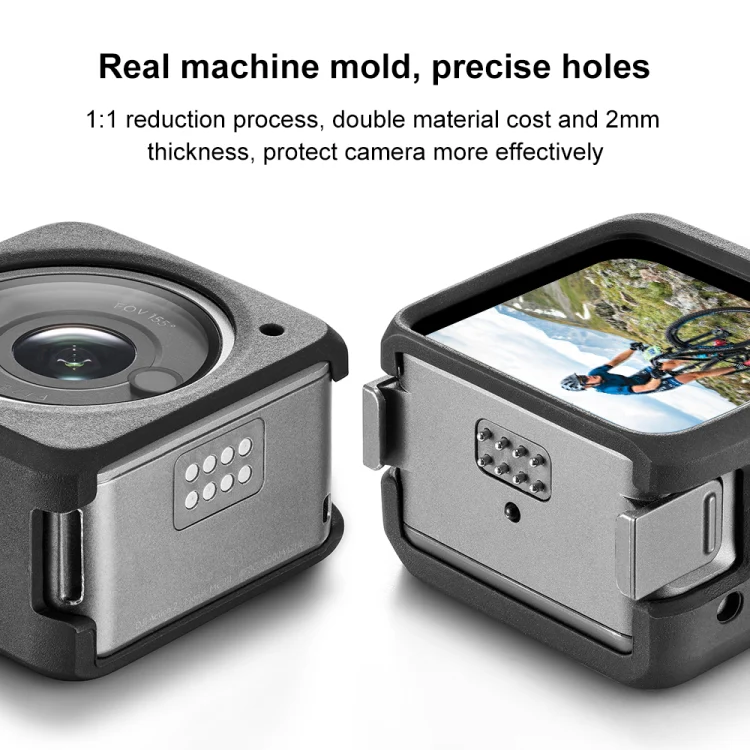 PULUZ Split Silicone Protective Case for DJI Action 2(Black) - Image 5