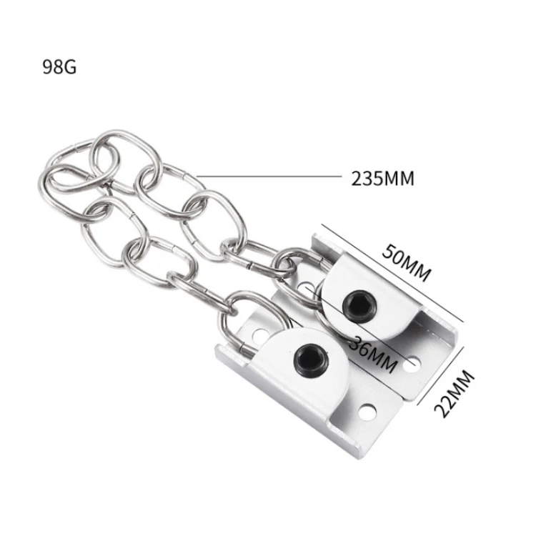 Punching Installation Protection Stainless Steel Window Limit Lock, Specification: A Type Silver - Image 3