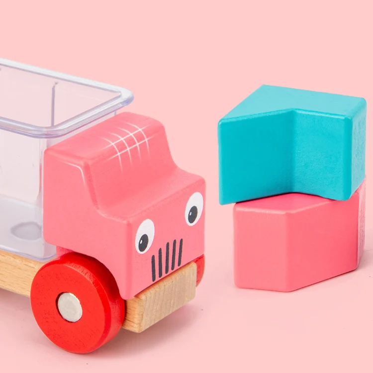Puzzle Children Toy Gifts Interactive Children Early Education Puzzle Building Blocks, Style: Truck Loading - Image 5
