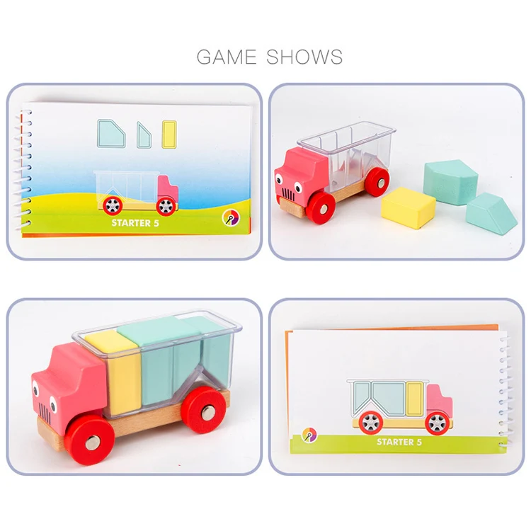 Puzzle Children Toy Gifts Interactive Children Early Education Puzzle Building Blocks, Style: Truck Loading - Image 6
