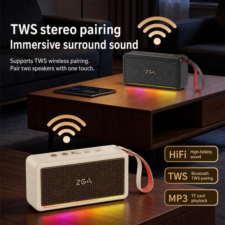 PZ009 PLUS Portable Retro Wireless Bluetooth Speaker(Black) - Image 3