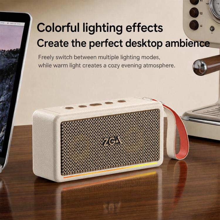PZ009 PLUS Portable Retro Wireless Bluetooth Speaker(Black) - Image 4
