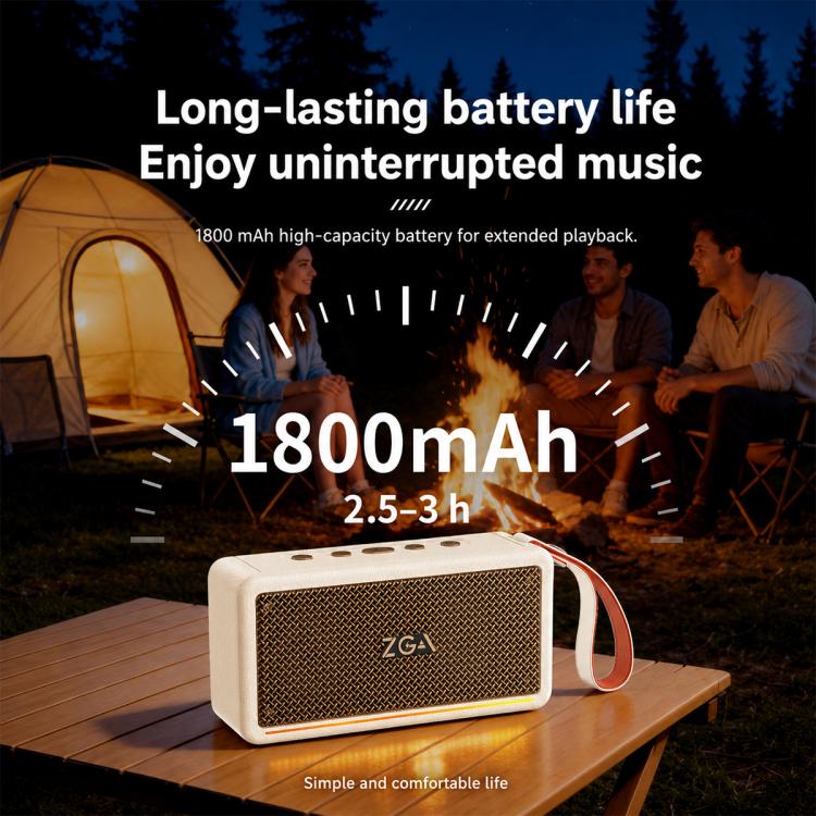 PZ009 PLUS Portable Retro Wireless Bluetooth Speaker(Black) - Image 8