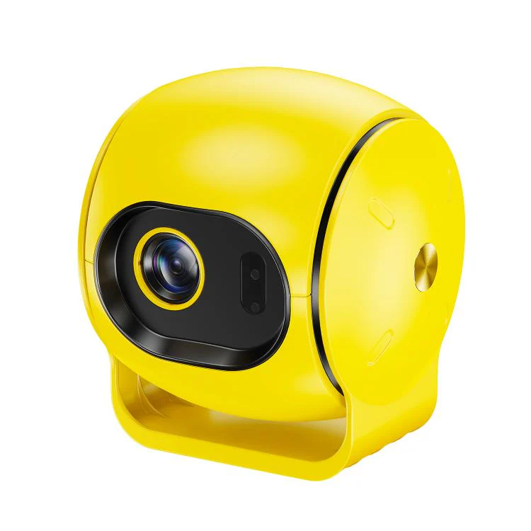 Q3 720P 150ANSI LCD Display Smart Projector, 1GB+8GB, Auto Focus, Plug:US Plug(Yellow)