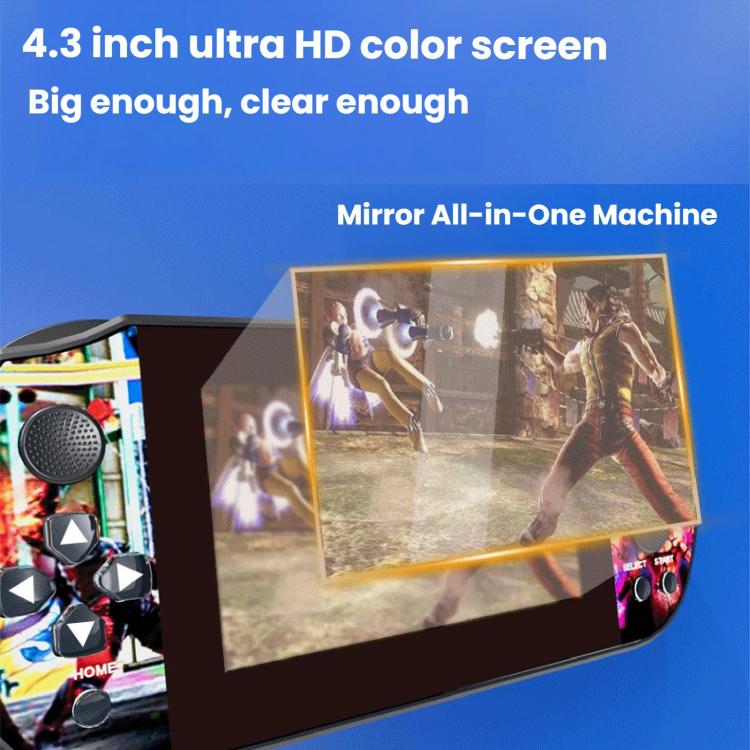 Q3 HD Large-Screen Retro Joystick Handheld Game Console, Color: Blue 32G - Image 7