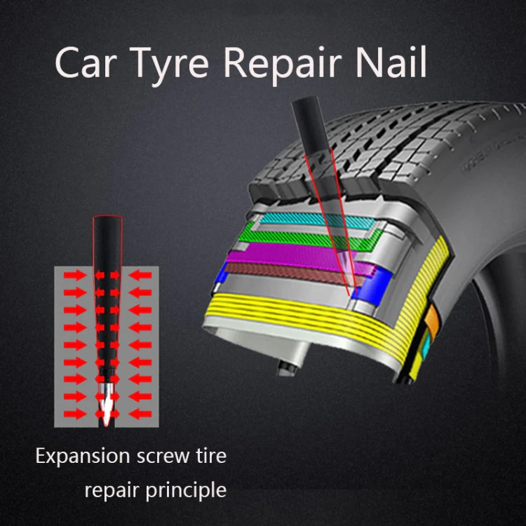 Q412 Car Tyre Repair Nail Emergency Tire Repair Kit - Image 6