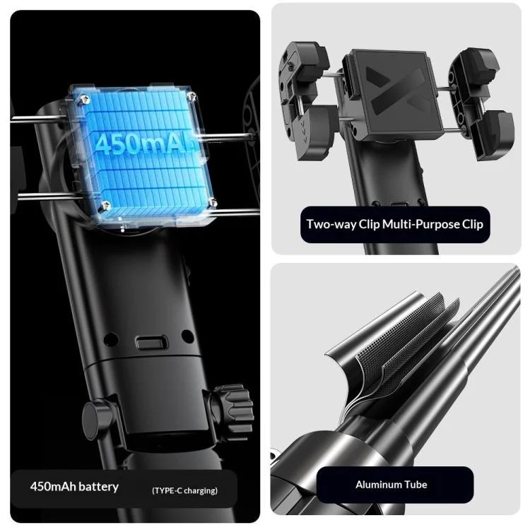 Q54 RGB Fill Light AI Gimbal Selfie Stick Face Tracking Magnetic Extendable Phone Tripod Stand - Image 13