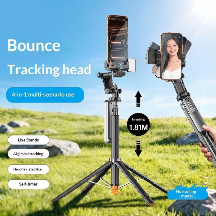 Q54 RGB Fill Light AI Gimbal Selfie Stick Face Tracking Magnetic Extendable Phone Tripod Stand - Image 5