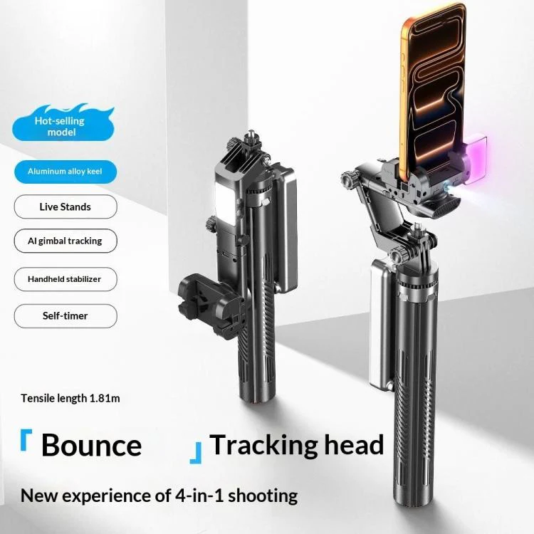 Q54 RGB Fill Light AI Gimbal Selfie Stick Face Tracking Magnetic Extendable Phone Tripod Stand - Image 6