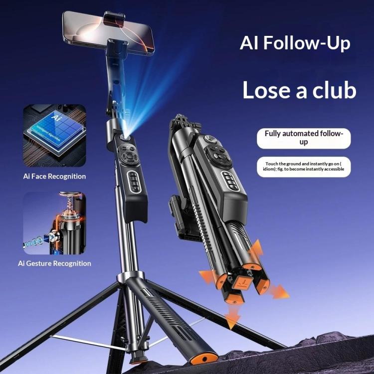 Q575TK Auto Pop-up Face Tracking Gesture Control Smart Gimbal Tripod AI Selfie Stick - Image 4