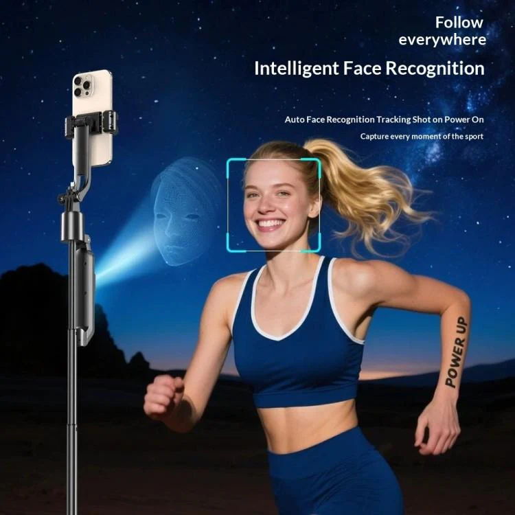 Q575TK Auto Pop-up Face Tracking Gesture Control Smart Gimbal Tripod AI Selfie Stick - Image 6
