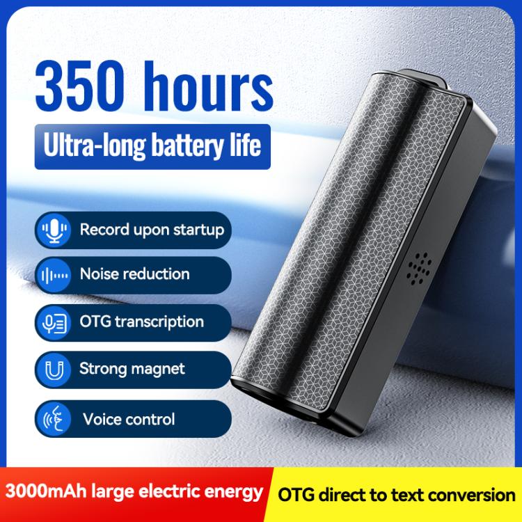 Q70G Magnetic Noise Reduction Voice Recording Pen REC Ultra-long Standby Time, Memory:64GB(Black) - Image 5