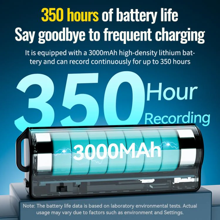 Q70G Magnetic Noise Reduction Voice Recording Pen REC Ultra-long Standby Time, Memory:64GB(Black) - Image 7