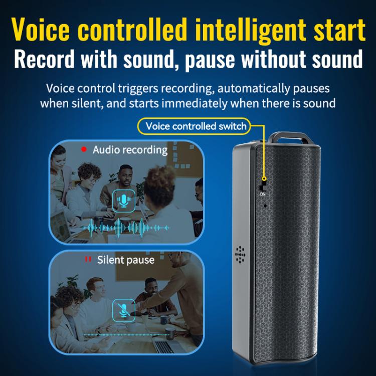 Q70G Magnetic Noise Reduction Voice Recording Pen REC Ultra-long Standby Time, Memory:64GB(Black) - Image 8