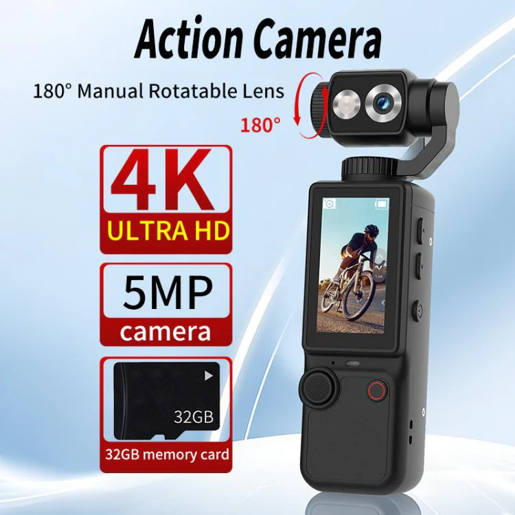 Q8 2 inch IPS Screen 4K Portable Multifunctional Camera(White) - Image 4