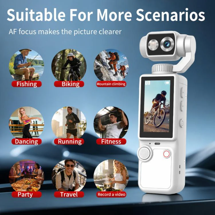 Q8 2 inch IPS Screen 4K Portable Multifunctional Camera(White) - Image 5