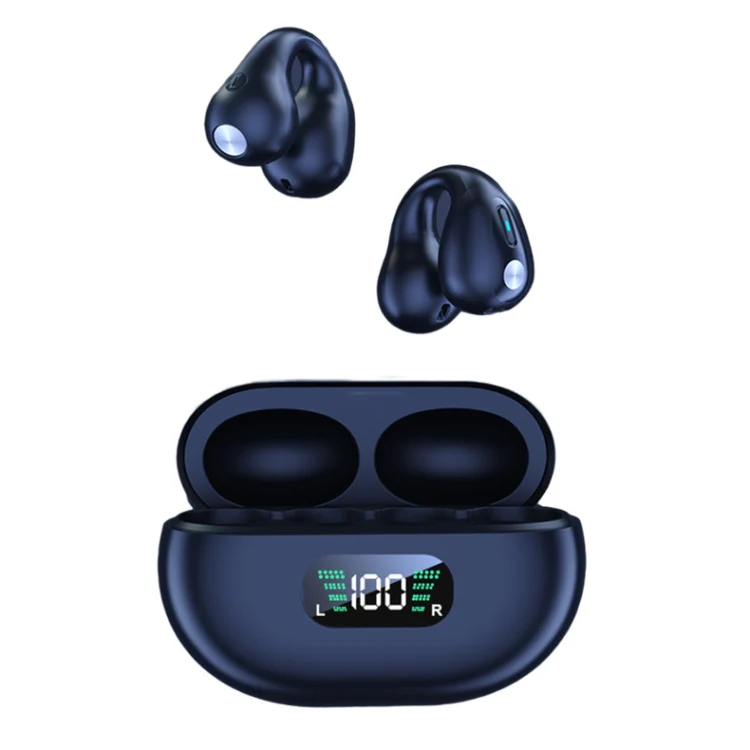 Q80 TWS Bluetooth 5.3 Wireless Earclip Bone Conduction Noise Reduction Bluetooth Headphone(Khaki) - Image 2