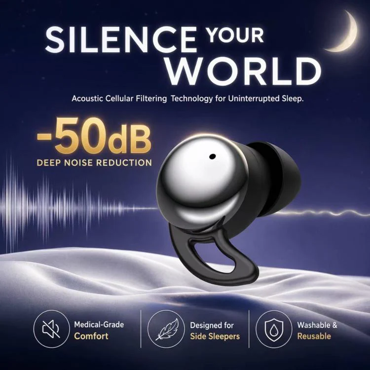 Q81 Noise Reduction Wireless Bluetooth Earphone with LED Digital Display(Purple) - Image 3