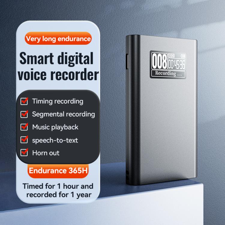 Q86 0.77-inch Screen Ultra-long Standby Smart Digital Voice Recorder, Memory:16GB(Black) - Image 4
