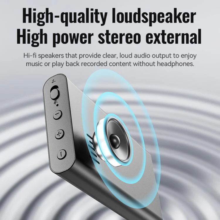 Q86 0.77-inch Screen Ultra-long Standby Smart Digital Voice Recorder, Memory:32GB(Black) - Image 5